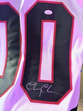 CHEVY CHASE Autograph JSA Authenticate Custom White Chicago Blackhawk’s Hockey J